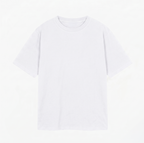 Front view of White oversized t-shirt with illustrated cigar whisky poker chips sunglasses and pomegranate graphic and Vandox 2026 text on the back. Starboy old money cotton shirt tshirt clothes vandox riviera vandox 2026 vandox clothes vandox clothing