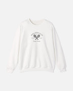 Vandox Wellness Club White crewneck sweatshirt with embroidered Wellness Club tennis court graphic and Circolo Privato text - Front View.
Starboy old money hoodie sweatshirt clothes vandox sacrevandox vandox clothes vandox clothing crewneck