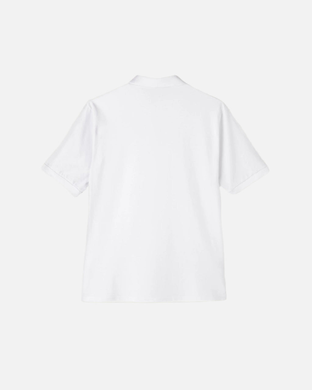 white Vandox polo with Vandox familia logo emblem embroidered on the chest. Polo shirt tshirt short sleeve vandox sacre vandox vandox clothing pique cotton cotton shirt cotton polo