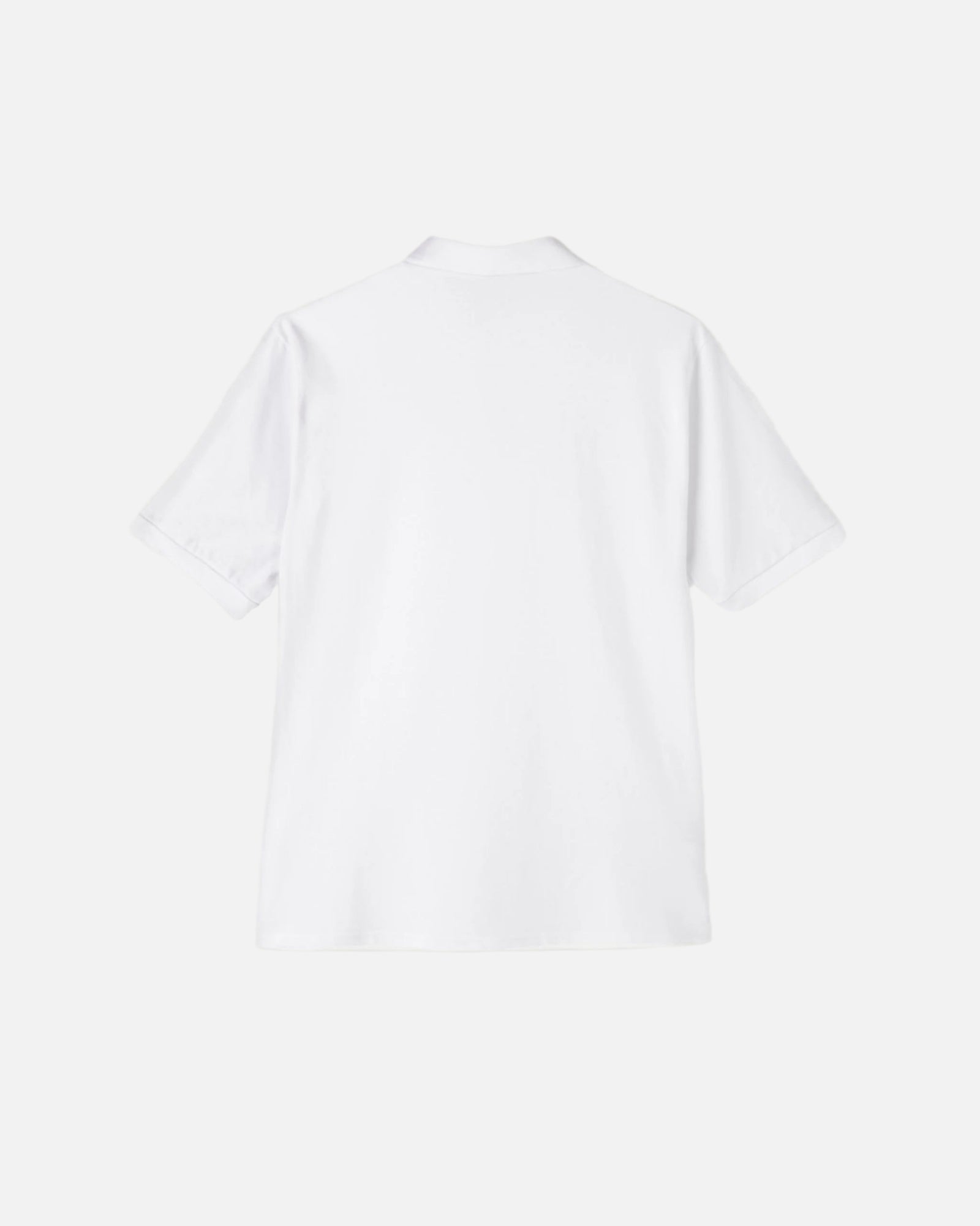 white Vandox polo with Vandox familia logo emblem embroidered on the chest. Polo shirt tshirt short sleeve vandox sacre vandox vandox clothing pique cotton cotton shirt cotton polo