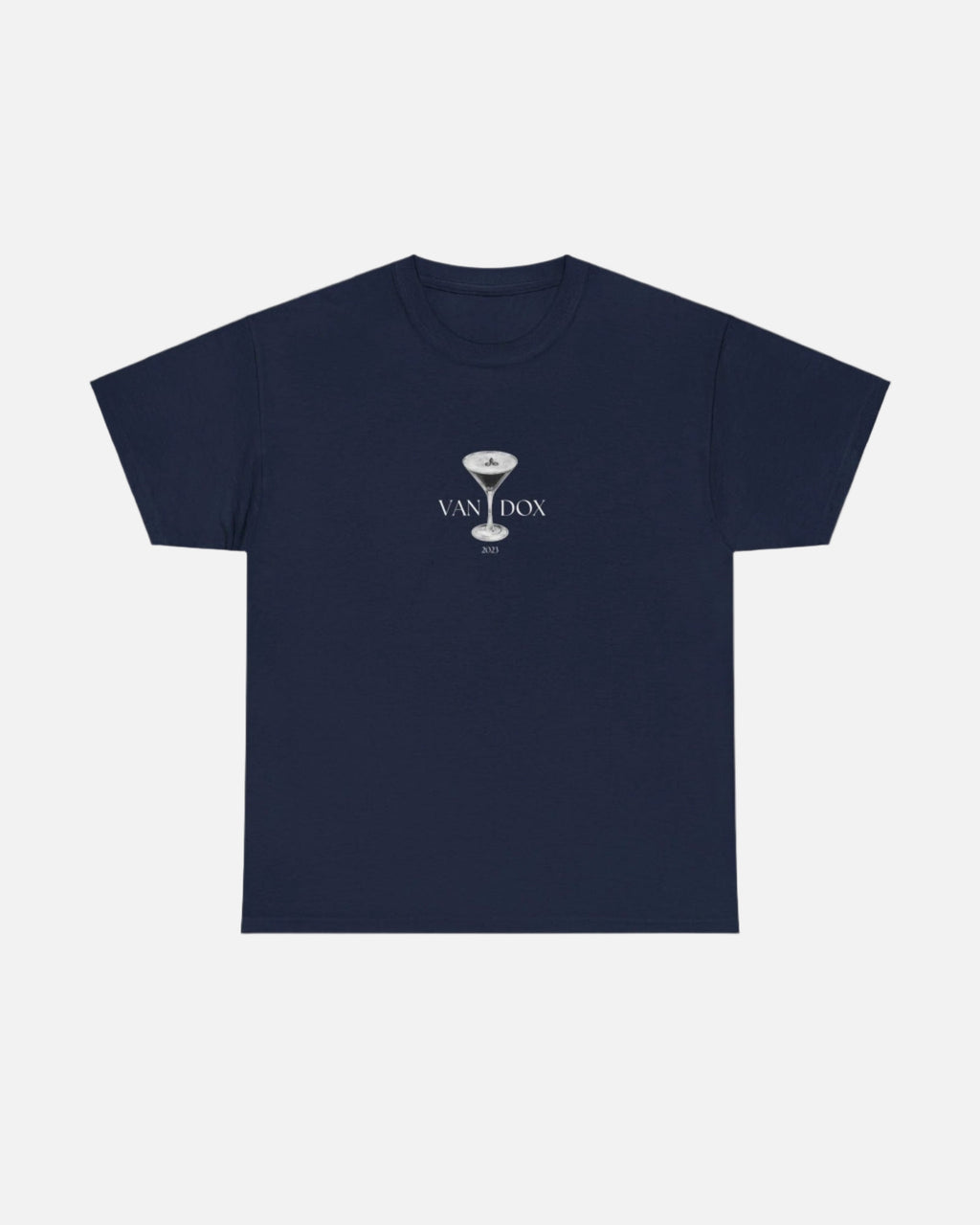 Navy blue T-shirt with "Portofino 2022 Yacht Club" in elegant script and a martini glass graphic, offering a stylish, nautical-inspired design. Starboy old money shirt tshirt clothes vandox sacrevandox vandox clothes vandox clothing