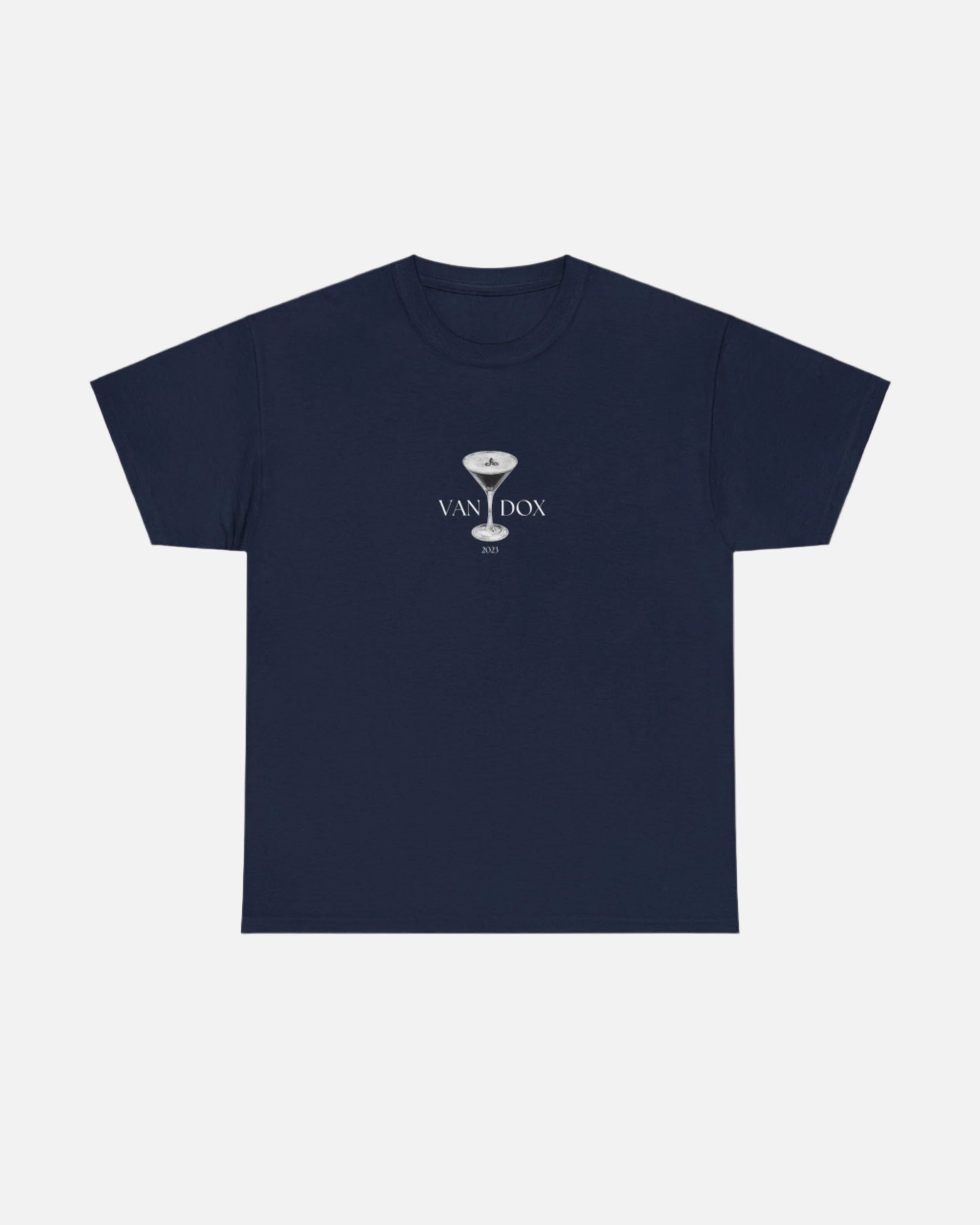 Navy blue T-shirt with "Portofino 2022 Yacht Club" in elegant script and a martini glass graphic, offering a stylish, nautical-inspired design. Starboy old money shirt tshirt clothes vandox sacrevandox vandox clothes vandox clothing